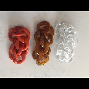 Resin bracelets. Set of 3.